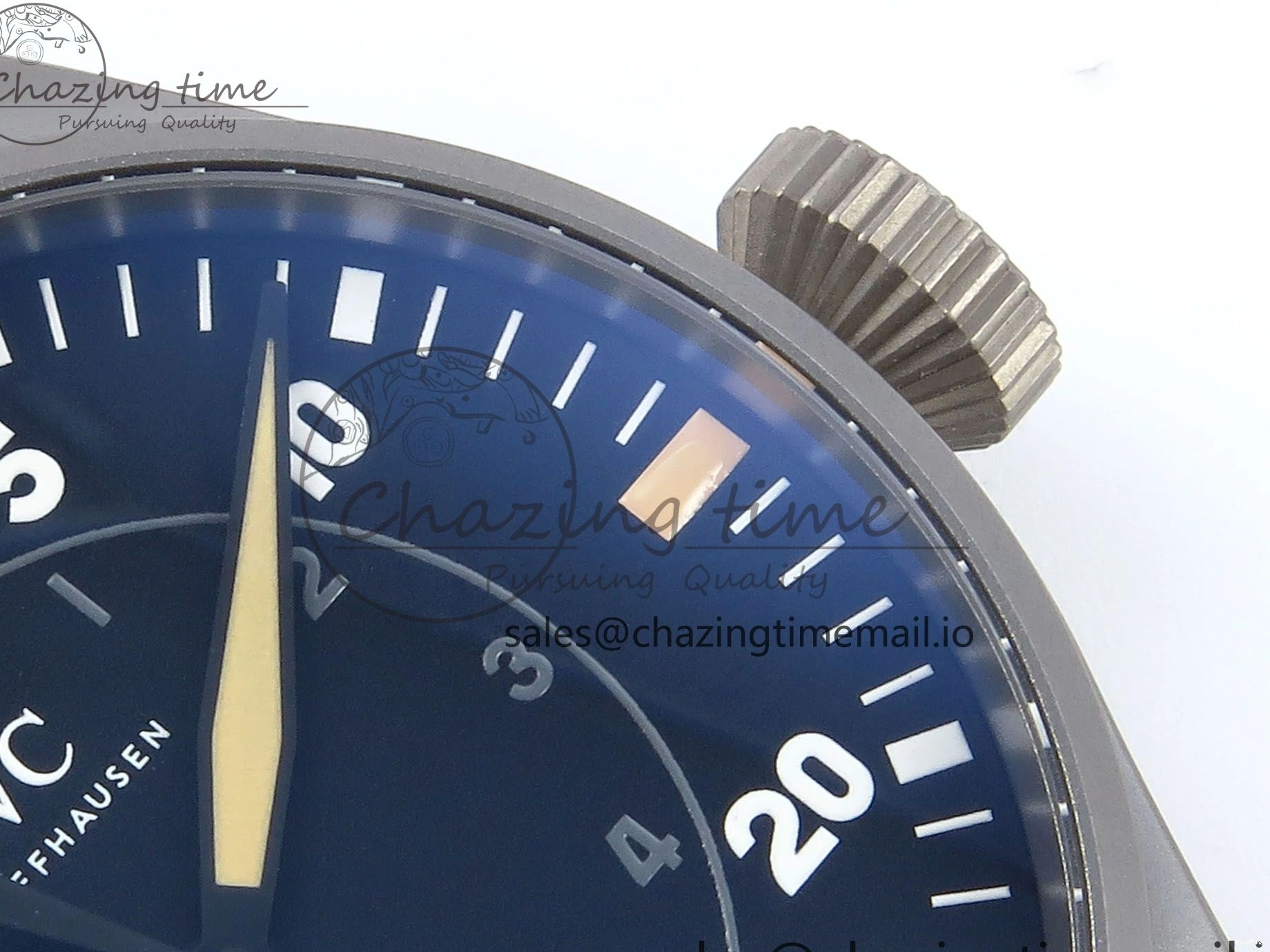 MIROTIME 0417 Big Pilot IW329701 M+F 1:1 Best Edition Black Dial on Brown Leather Strap MY RelaxedFit 7005